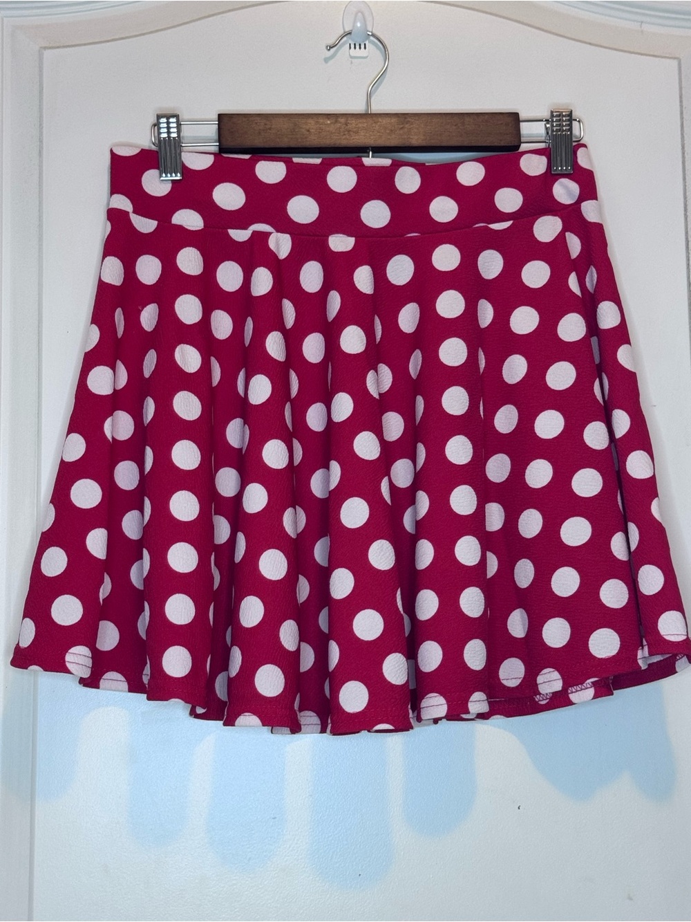 Polka Dot Skater Skirt - Red and White